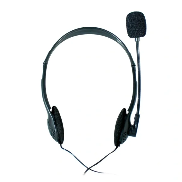 Diadema GHIA / Alámbrica / Con Micrófono / Control De Volumen Y Conector 3.5mm / Sonido Envolvente / Color Negro - Image 1