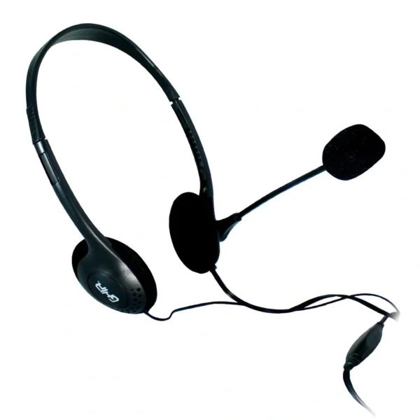 Diadema GHIA / Alámbrica / Con Micrófono / Control De Volumen Y Conector 3.5mm / Sonido Envolvente / Color Negro - Image 2