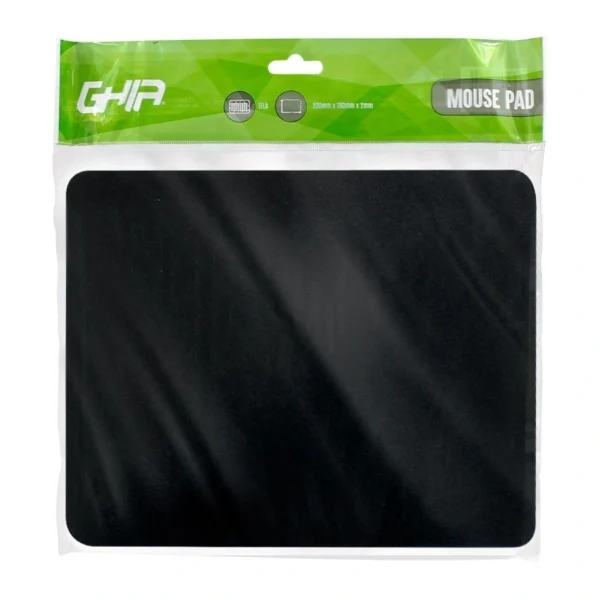 Mouse Pad GHIA GAC-207 / Básico / 22 x 18Cm / Grosor 2mm / Tela / Color Negro - Image 1