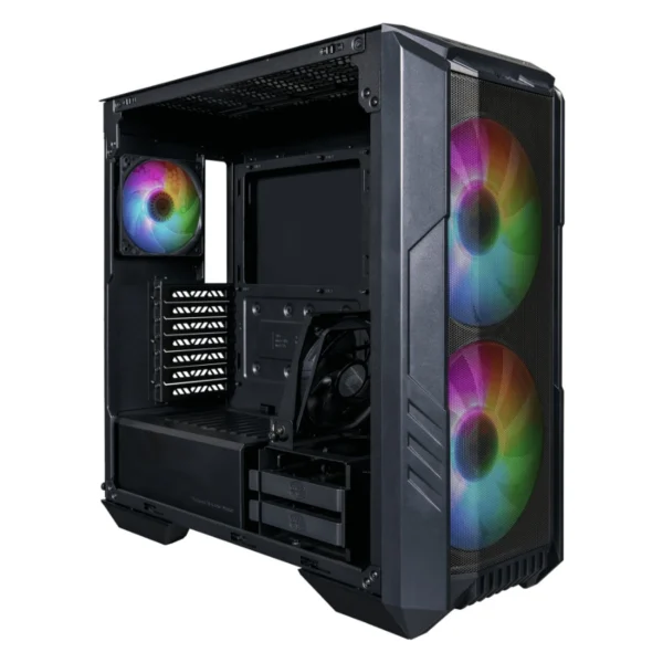Gabinete COOLER MASTER HAF 500 / E-ATX / Cristal Templado / 4 Ventiladores Incluidos / USB 3.2, USB-C / Negro - Image 1