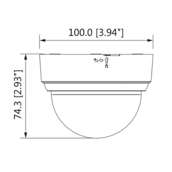 Cámara De Vigilancia DAHUA DH-HAC-D1A21N-0280B / Tipo Domo / HDCVI 1080p / 103° De Apertura / Lente De 2.8mm / IR 20Mts / Uso Interior / TVI AHD Y CVBS - Image 2