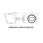 Cámara De Vigilancia DAHUA BULLET / HDCVI / TVI / AHD / CVBS / Lente 2.8mm / Ángulo De Visión 103° / Audio Integrado / Smart IR 30M / IP67 / Metálica / Para Exterior - Image 2