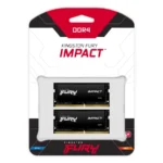 Kit De Memoria RAM SODIMM KINGSTON FURY Impact / 64GB (2x32GB) / DDR4 3200MHz / CL20 / 1.2V / XMP / Para Laptop / Color Negro - Image 3