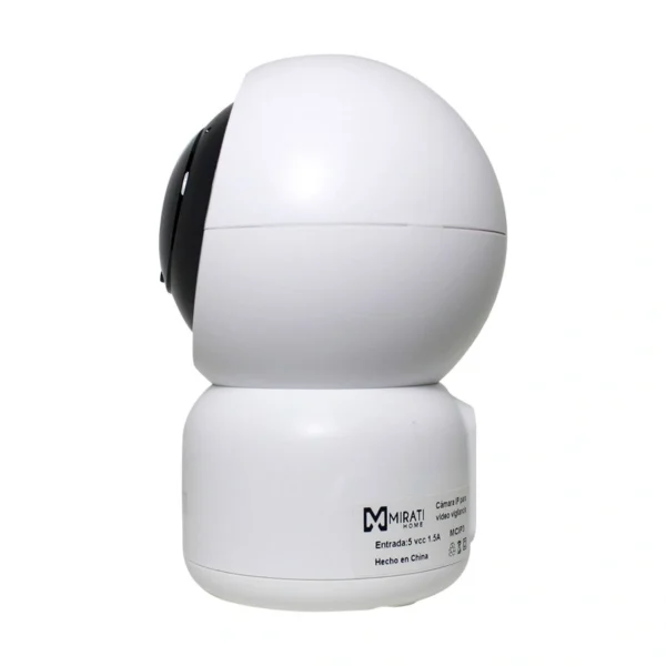 Cámara MIRATI IP / Inalámbrica 2Mp / WIFI / PTZ PAN-TILT / 1080p Full HD / Lente 3.6mm / P2P / Audio 2 Vías / Visión Nocturna / Almacenamiento Micro SD / Smart Home / Blanco - Image 3