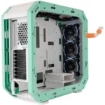 Gabinete INWIN Monsters-A Lab Series-ROBERT / Media Torre / E-ATX / Panel Vidrio Templado / 4 Ventiladores Incluidos / USB 3.2, USB Tipo-C, 3.5MM / Verde/Blanco - Image 7