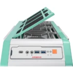 Gabinete INWIN Monsters-A Lab Series-ROBERT / Media Torre / E-ATX / Panel Vidrio Templado / 4 Ventiladores Incluidos / USB 3.2, USB Tipo-C, 3.5MM / Verde/Blanco - Image 5
