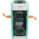 Gabinete INWIN Monsters-A Lab Series-ROBERT / Media Torre / E-ATX / Panel Vidrio Templado / 4 Ventiladores Incluidos / USB 3.2, USB Tipo-C, 3.5MM / Verde/Blanco - Image 2
