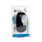 Mouse NEXTEP NE-412N / Inalámbrico / Receptor USB / Alcance 10M / 1600 DPI / 4 Botones / Iluminación RGB / Recargable / Sensor Óptico / Negro - Image 3