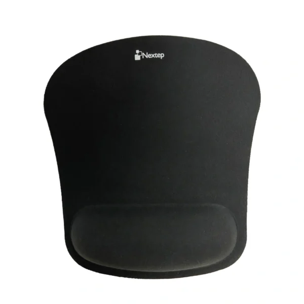 Mouse Pad NEXTEP NE-418C / Con Descansa Muñecas De Gel / 23 X 20 Cm / Ergonómico / Color Negro - Image 1