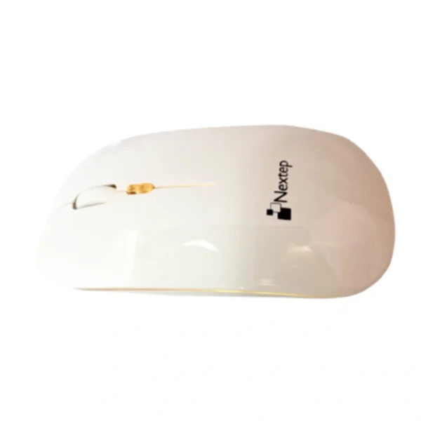 Mouse NEXTEP NE-412B RGB / 1600 Dpi / Inalámbrico / Receptor USB / Recargable / Silencioso / Sensor Optico / Blanco - Image 3