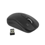 Mouse PERFECT CHOICE ESSENTIAL / Inalámbrico / Receptor USB / Alcance 10M / 3 Botones / 1600 DPI Ajustables / Sensor Óptico / Negro