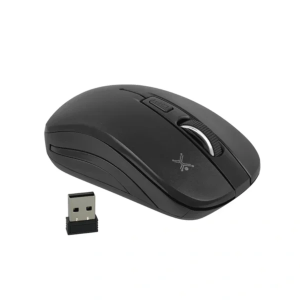 Mouse PERFECT CHOICE ESSENTIAL / Inalámbrico / Receptor USB / Alcance 10M / 3 Botones / 1600 DPI Ajustables / Sensor Óptico / Negro - Image 1