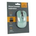 Mouse PERFECT CHOICE ESSENTIAL / Inalámbrico / Receptor USB / Alcance 10M / 3 Botones / 1600 DPI Ajustables / Sensor Óptico / Turquesa-Gris - Image 4