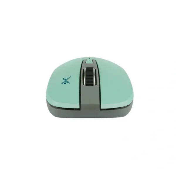 Mouse PERFECT CHOICE ESSENTIAL / Inalámbrico / Receptor USB / Alcance 10M / 3 Botones / 1600 DPI Ajustables / Sensor Óptico / Turquesa-Gris - Image 3
