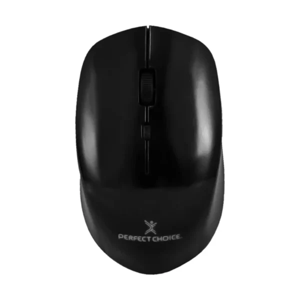 Mouse PERFECT CHOICE ROOT PRO / Inalámbrico / Receptor USB / Alcance 10M / 4 Botones / 1600 DPI Ajustables / Sensor Óptico / Negro - Image 1