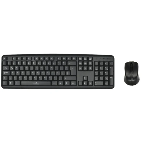 Kit De Teclado Y Mouse PERFECT CHOICE PC-201076 / Membrana / Alámbrico / USB / Cable 1.5m / 1000 DPI / 2 Botones+Scroll / Sensor Óptico / Español / Negro - Image 1