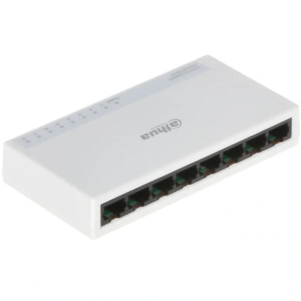 Switch DAHUA DH-PFS3008-8ET-L / 8 Puertos Fast Ethernet 10/100 / Para Escritorio / Diseño Compacto / Color Blanco - Image 3