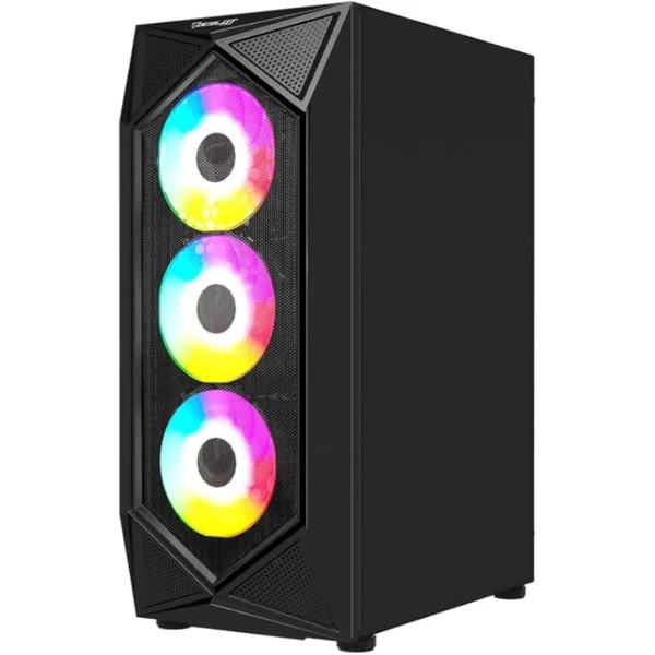Gabinete Gamer OCELOT POLYGON-E5 / ATX / Cristal Templado / 4 Ventiladores Incluidos RGB / USB 2.0, USB 3.0 / Color Negro - Image 3