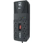 Regulador VICA T-02 / 1200VA / 700W / 8 Contactos / Negro - Image 2