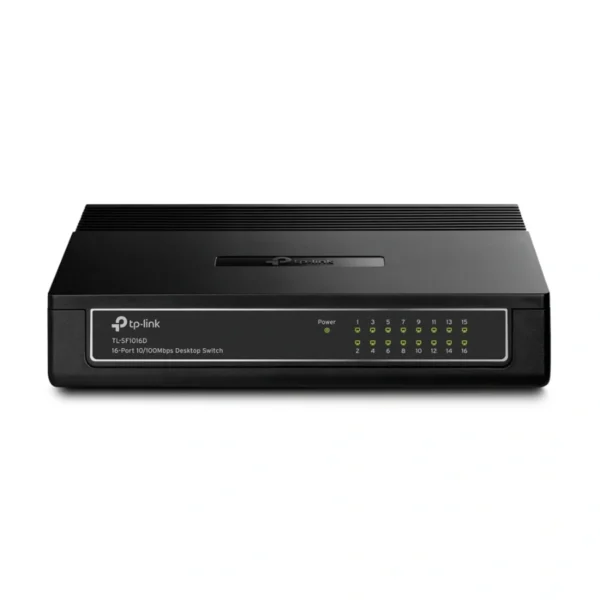 Switch TP-Link TL-SF1016D / 16 Puertos RJ45 10 / 100 MBPS / No Administrable / Para Escritorio / Negro - Image 2