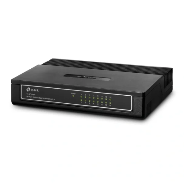 Switch TP-Link TL-SF1016D / 16 Puertos RJ45 10 / 100 MBPS / No Administrable / Para Escritorio / Negro - Image 3