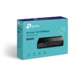 Switch TP-Link TL-SF1016D / 16 Puertos RJ45 10 / 100 MBPS / No Administrable / Para Escritorio / Negro - Image 4