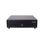 Cajón De Dinero TECHZONE TZBE4B8M90 / 3 Sistemas De Apertura / 2 Ranuras / 4 Compartimentos Para Billetes Y 8 Para Monedas / RJ11 / Negro
