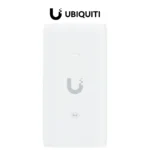 Adaptador POE UBIQUITI U-POE-AF / 1 Puerto POE / 1 Puerto LAN Gigabit 10/100/1000Mbps / Color Blanco
