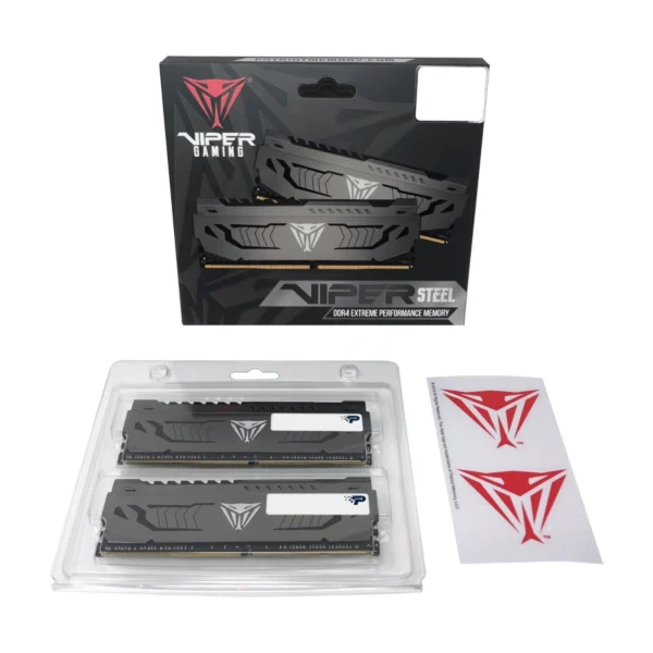 Kit De Memoria RAM PATRIOT VIPER STEEL / 64GB (2x32GB) / DDR4 3200MHz / CL16 / 1.35V / XMP / Gris Con Negro - Image 6