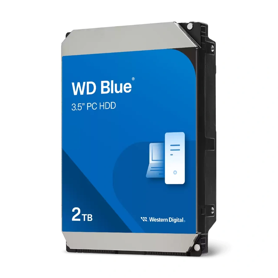 WD20EARZ-01 Disco Duro HDD WESTERN DIGITAL WD BLUE WD20EARZ / 2TB / 3.5" / SATA III 6Gb/S / 5400 RPM / 64MB Caché / Hasta 185 MB/S / Azul - Imagen 1