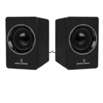 Bocinas PERFECT CHOICE Mosso / Alámbrica / USB / 3.5 mm / Estéreo 2.0 / Control De Volumen / 110 - 20000 Hz / Color Negro