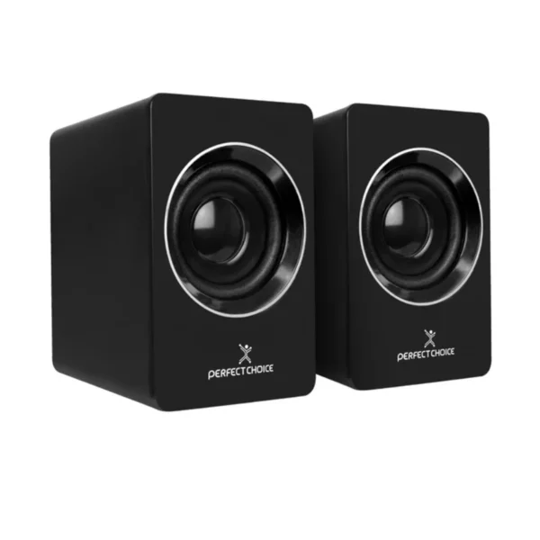 Bocinas PERFECT CHOICE Mosso / Alámbrica / USB / 3.5 mm / Estéreo 2.0 / Control De Volumen / 110 - 20000 Hz / Color Negro - Image 2