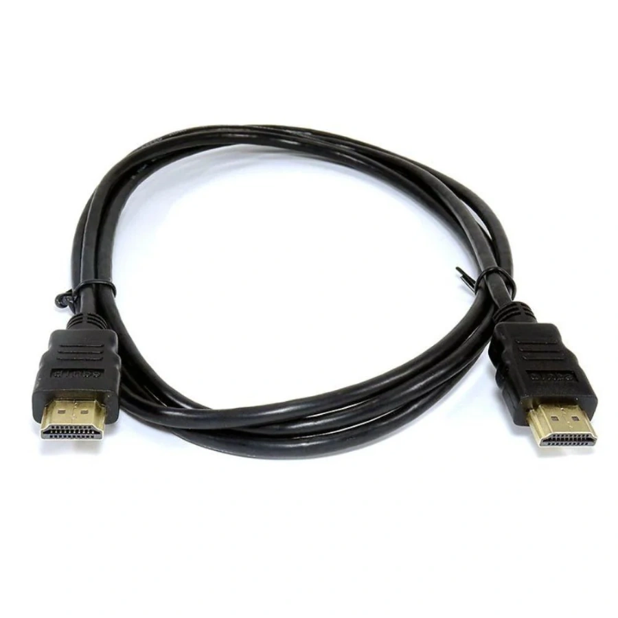 cable-hdmi-18-metros-banado-en-oro Cable HDMI BROBOTIX 963493 / V2.0 / 3.0 Metros / 2-4K / HDMI/HDMI / Macho/Macho / Color Negro - Image 1