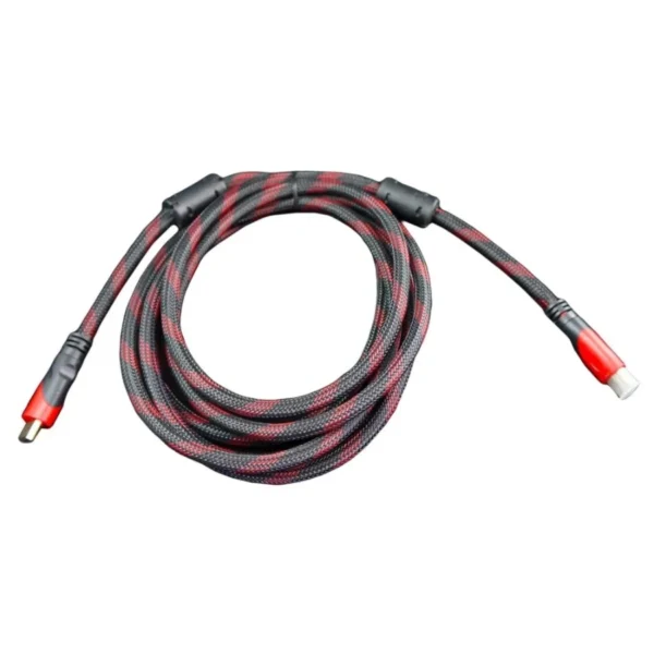 Cable HDMI NACEB NA-051 / Macho-Macho / Hasta 4K / 3 Metros / Rojo-Negro - Image 1