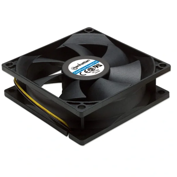 Ventilador MANHATTAN 700320 / 80mm / 4 Pines / 2500rpm / 25 Dba / 31 Pcm / Negro - Image 2