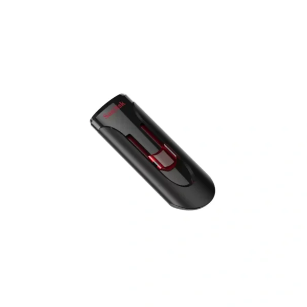 Memoria USB SANDISK CRUZER GLIDE / 64GB / USB 3.0 / Diseño Retráctil / Color Negro Con Rojo - Image 4