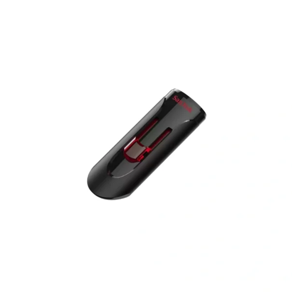 Memoria USB SANDISK CRUZER GLIDE / 64GB / USB 3.0 / Diseño Retráctil / Color Negro Con Rojo - Image 2