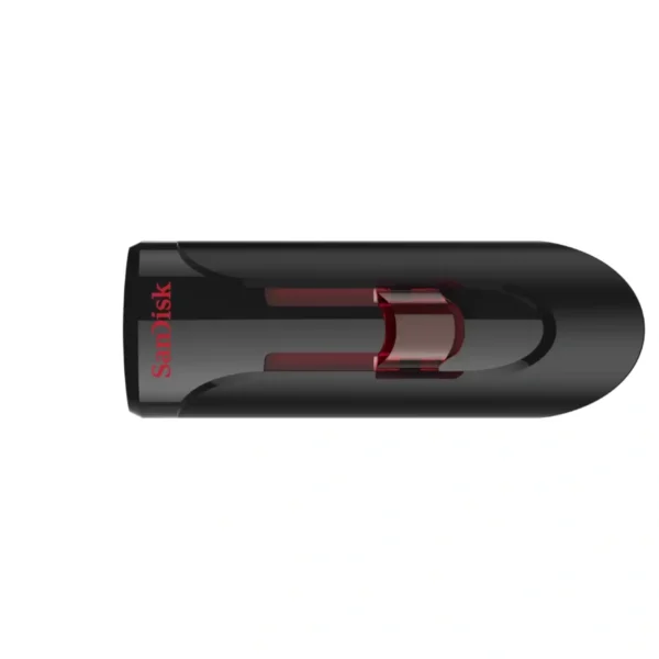 Memoria USB SANDISK CRUZER GLIDE / 64GB / USB 3.0 / Diseño Retráctil / Color Negro Con Rojo - Image 5