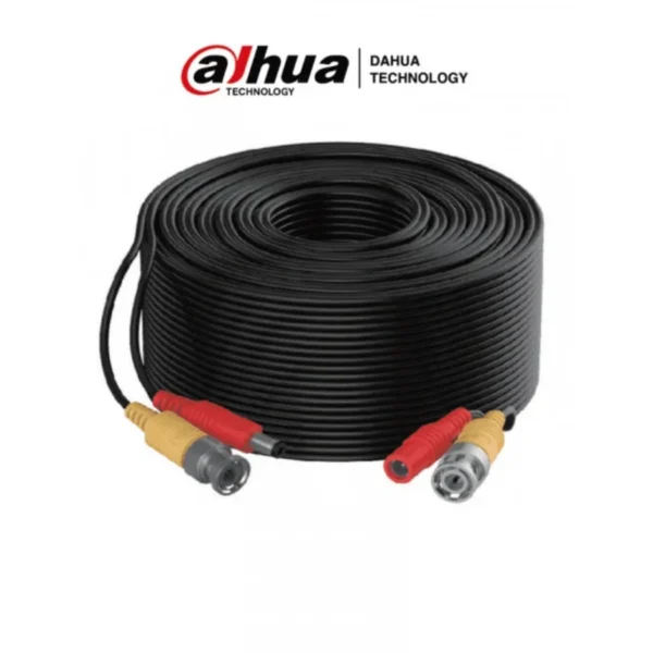Cable De Video Y Energía DAHUA TECHNOLOGY DH-PFM942I-20-5 / BNC Y DC5.5 / SOPORTA AHD, CVI, TVI, CVBS / 20 Mts / Negro - Image 1