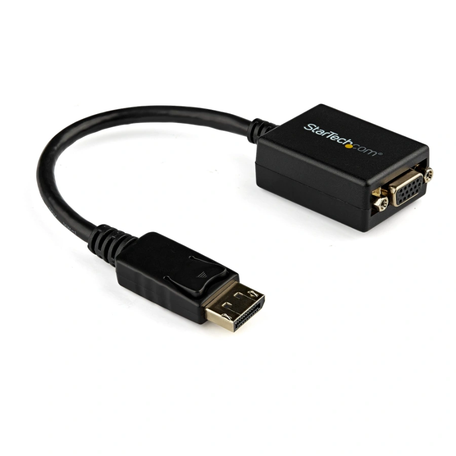 dp2vga2.main Adaptador De Video StarTech.com / DP A VGA / Convertidor Externo / Cable Activo / Hembra VGA / Macho DP / Hasta 1920x1200 / Negro - Imagen 1