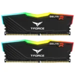 Kit De Memoria RAM TEAMGROUP T-FORCE DELTA RGB / 32GB (2x16GB) / DDR4 3200MHz / CL16 / 1.35V / XMP / Negro