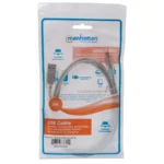 Cable Para Dispositivos USB Mini-B MANHATTAN 333412 / Versión 2.0 / Macho A Macho / 480Mbps / 1.8Mts / Color Plateado Translúcido - Image 5