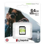 Memoria Micro SD KINGSTON CANVAS SELECT PLUS / 64GB / Clase 10 / UHS-1 / Hasta 100Mbps / Negro - Image 3