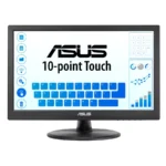 Monitor Táctil ASUS VT168HR / 15.6" / 1366x768 WXGA / 60Hz / Panel TN / 5MS / HDMI, VGA / Flicker-Free, Low Blue Light / Negro