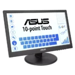 Monitor Táctil ASUS VT168HR / 15.6" / 1366x768 WXGA / 60Hz / Panel TN / 5MS / HDMI, VGA / Flicker-Free, Low Blue Light / Negro - Image 2