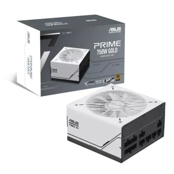 Fuente De Poder ASUS PRIME AP-750G / 750W / 80 Plus Gold / Modular / 20+4 Pin / Cpu 4+4 / Pci-E 16 Pin / Sata / Molex / Blanco - Image 6