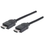 Cable HDMI MANHATTAN 323239 / 4K A 30Hz / De Alta Velocidad / Macho A Macho / Blindado / 5M / Negro