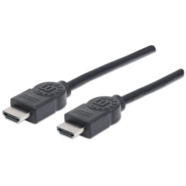 Cable HDMI MANHATTAN 323239 / 4K A 30Hz / De Alta Velocidad / Macho A Macho / Blindado / 5M / Negro - Image 1
