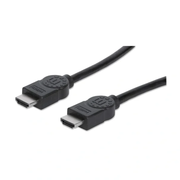 Cable HDMI MANHATTAN 308434 / De Alta Velocidad / 4K A 30Hz / Macho A Macho / Blindado / 15M / Negro - Image 1