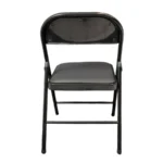 Silla Acojinada Plegable MODAMOB VC188 / 45cm X 45cm X 88cm / Tubo 22mm X 0.8mm / Metálica / Hasta 120kg / Color Negro - Image 4